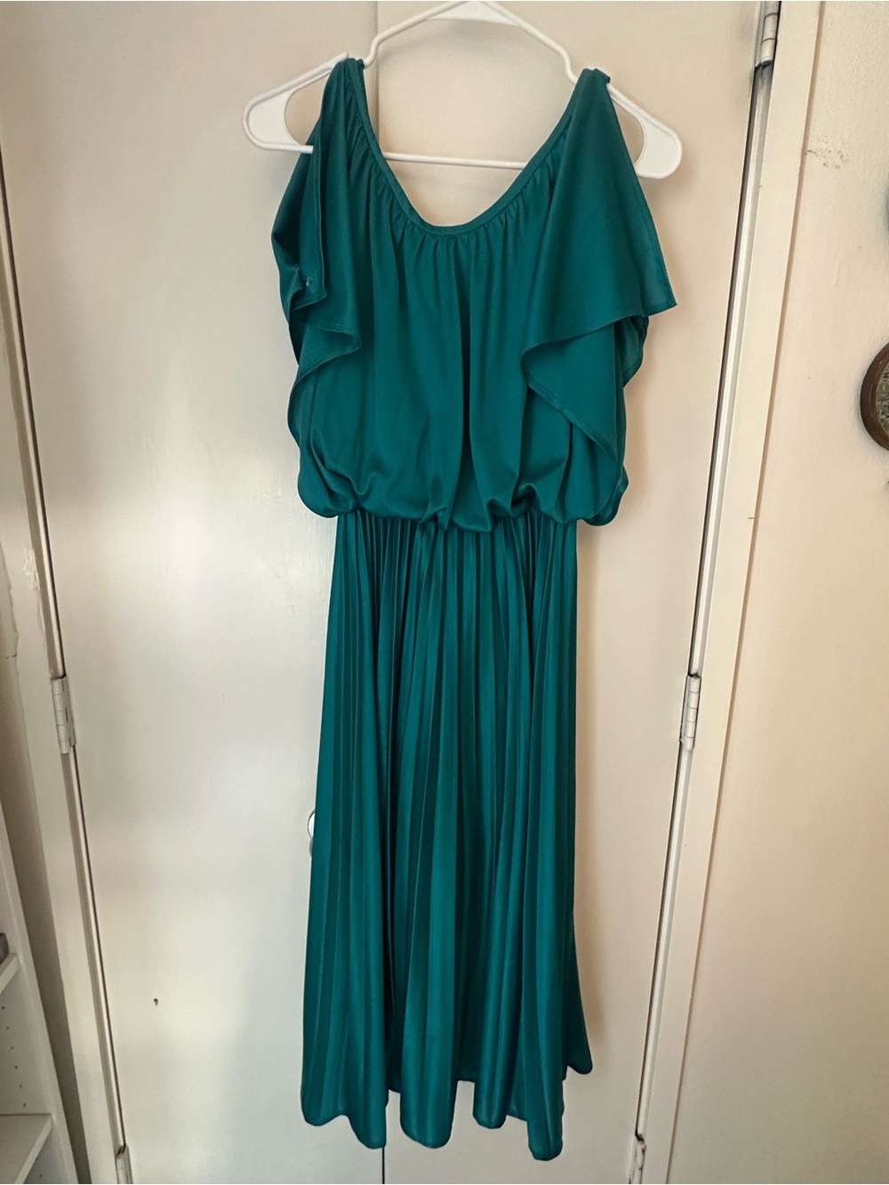 Vintage Palm Royale Palm Beach Flutter Sleeve midi Dress - s - Picture 8 of 8